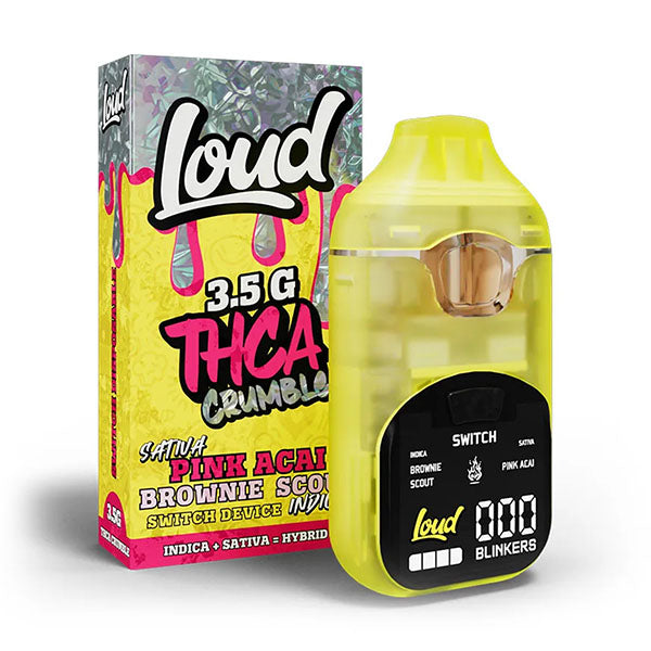 LOUD LOUD THCA CRUMBLE 3.5G Disposable LOUD THCA CRUMBLE 3.5G - Pink Acai (Sativa) x Brownie Scout (Indica)