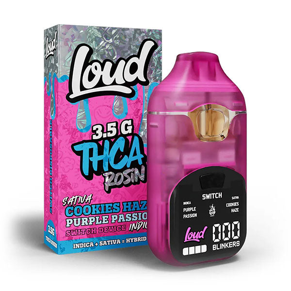 LOUD LOUD THCA ROSIN 3.5G Disposable LOUD THCA ROSIN 3.5G - Cookies Haze (Sativa) x Purple Passion (Indica)