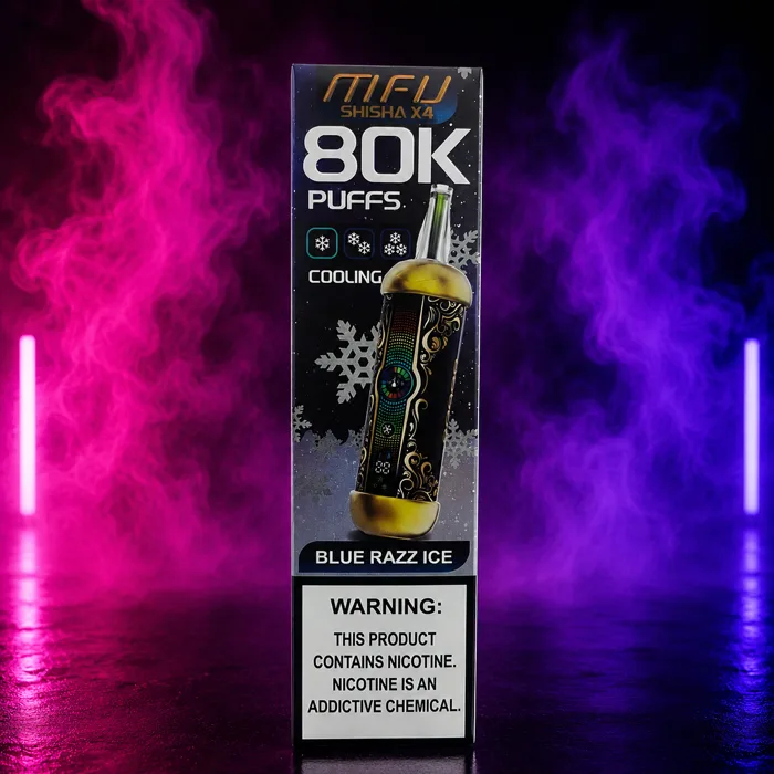 MFU MFU Shisha X4 80K Blue Razz Ice