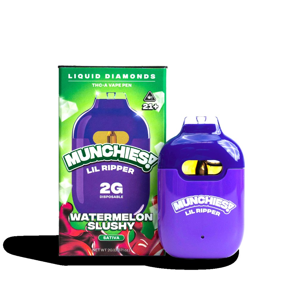 MUNCHIES! Lil Ripper Liquid Diamonds THCA Disposable 2G Watermelon Slushy