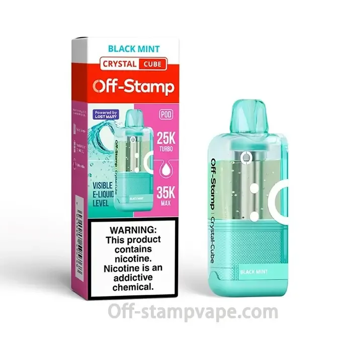 Off-Stamp X-Cube Crystal 35000 Black Mint