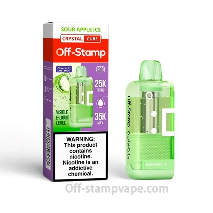 Off-Stamp X-Cube Crystal 35000 Sour Apple Ice