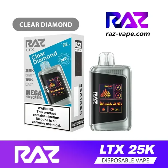 RAZ LTX 25K Clear Diamond(Heavy Menthol)
