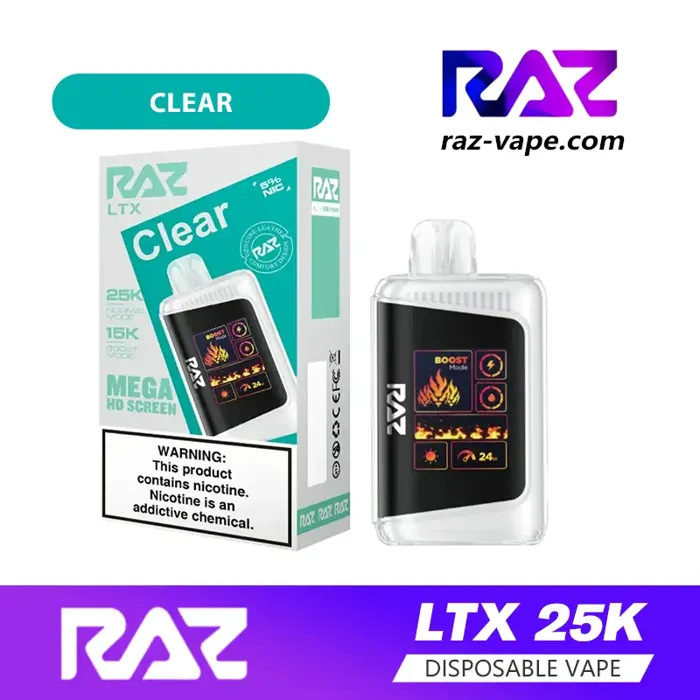 RAZ LTX 25K Clear(Smooth, Almost No Taste)