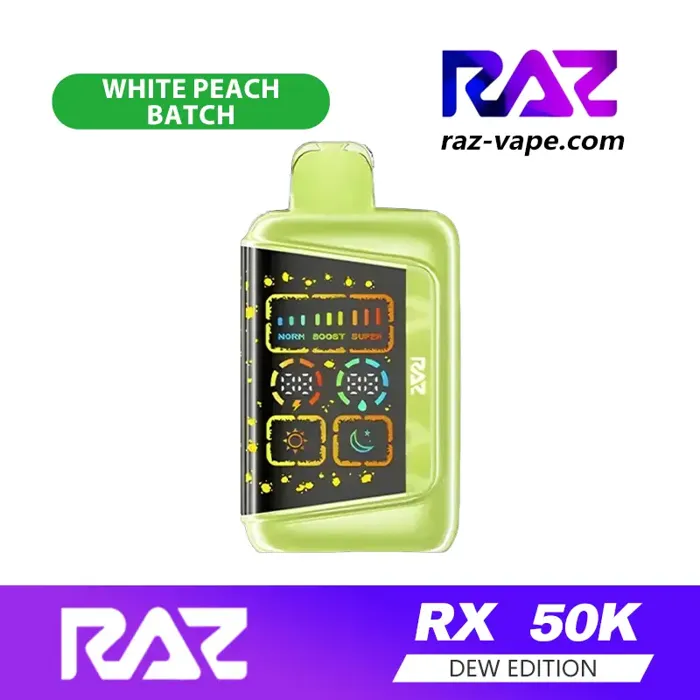 RAZ RX Batch Edition 50K White Peach Batch