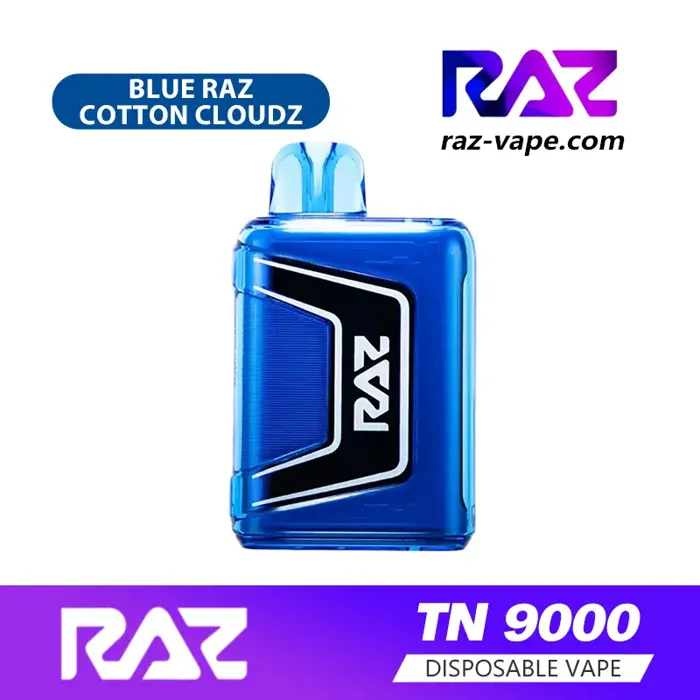 RAZ TN 9K Blue Raz Cotton Clouds (Candy & Blue Raspberry)