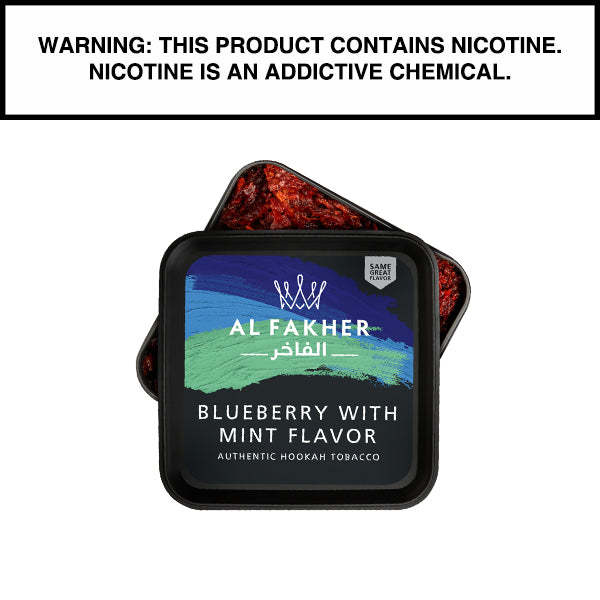 Al Fakher Al Fakher Shisha Tobacco 1kg Al Fakher Blueberry with Mint Shisha 1kg