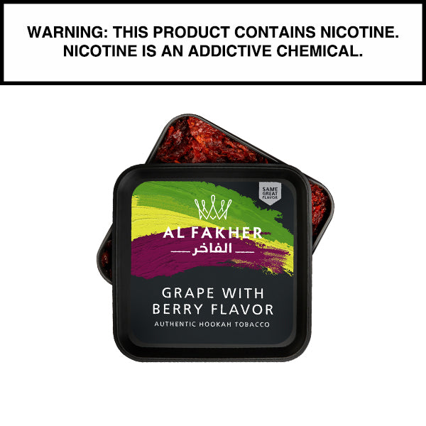 Al Fakher Al Fakher Shisha Tobacco 1kg Al Fakher Grape with Berry Shisha 1kg