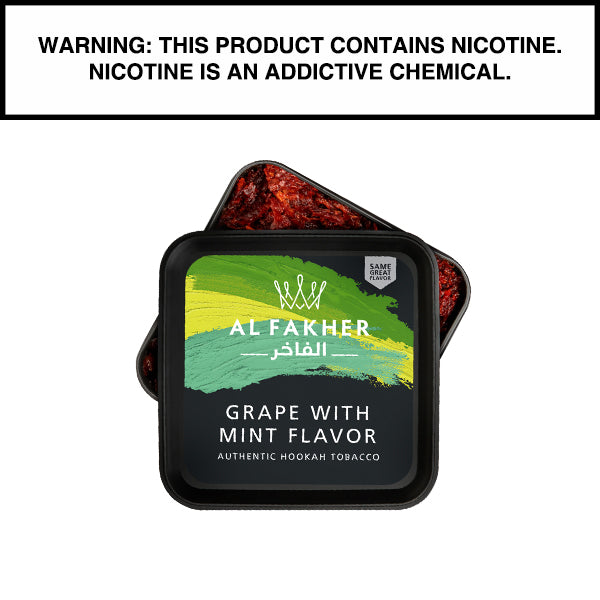Al Fakher Al Fakher Shisha Tobacco 1kg Al Fakher Grape with Mint Shisha 1kg