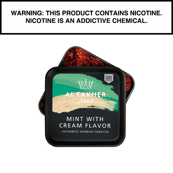 Al Fakher Al Fakher Shisha Tobacco 1kg Al Fakher Mint with Cream Shisha 1kg