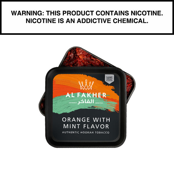 Al Fakher Al Fakher Shisha Tobacco 1kg Al Fakher Orange with Mint Shisha 1kg