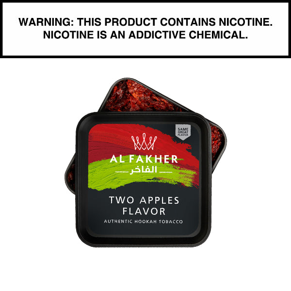 Al Fakher Al Fakher Shisha Tobacco 1kg Al Fakher Two Apples Shisha 1kg