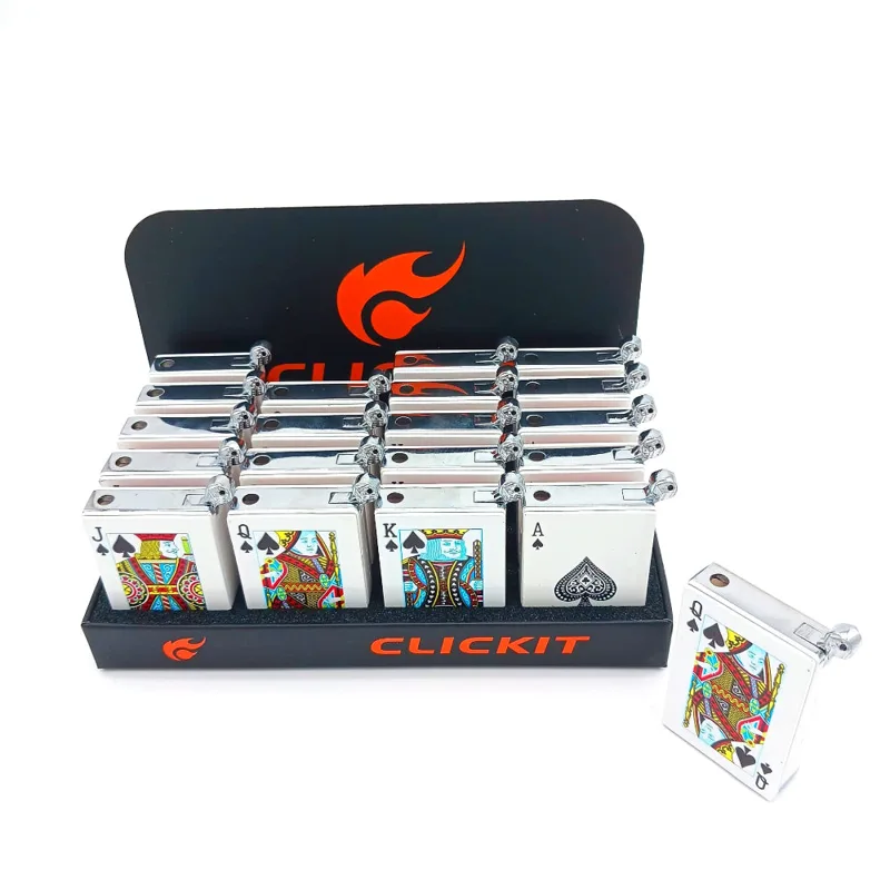 Clickit Novelty Torch Lighters Clickit Playing Card LIghter