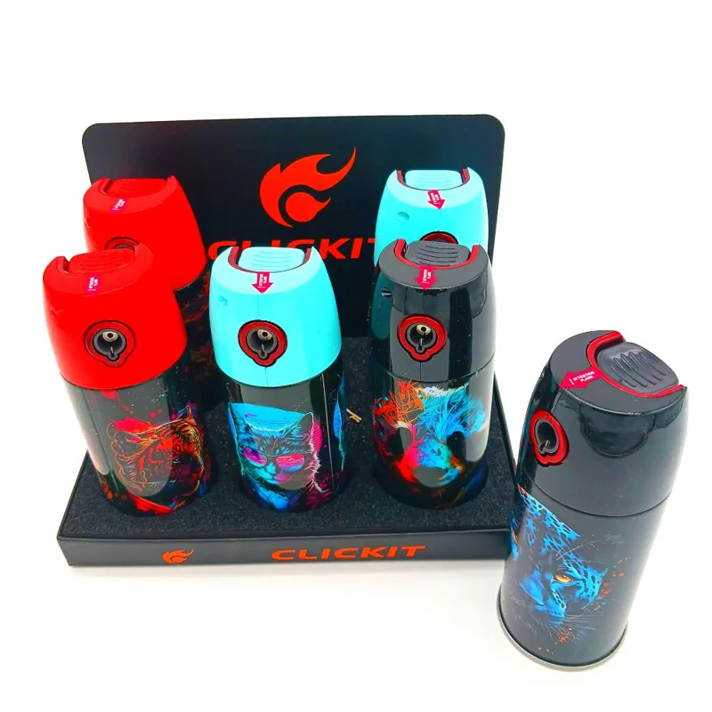 Clickit Torch Lighters Clickit Spraycan Torch - Animal Face Lighter
