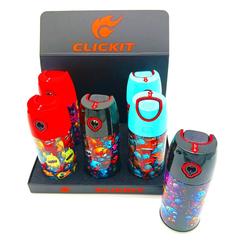 Clickit Torch Lighters Clickit Spraycan Torch - Monster Cartoon Lighter
