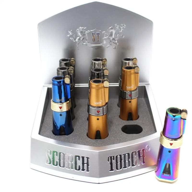 Scorch Torch Pocket Torches Scorch Torch Large Flint Igniter Torch Straight Up Assorted Colors 4''