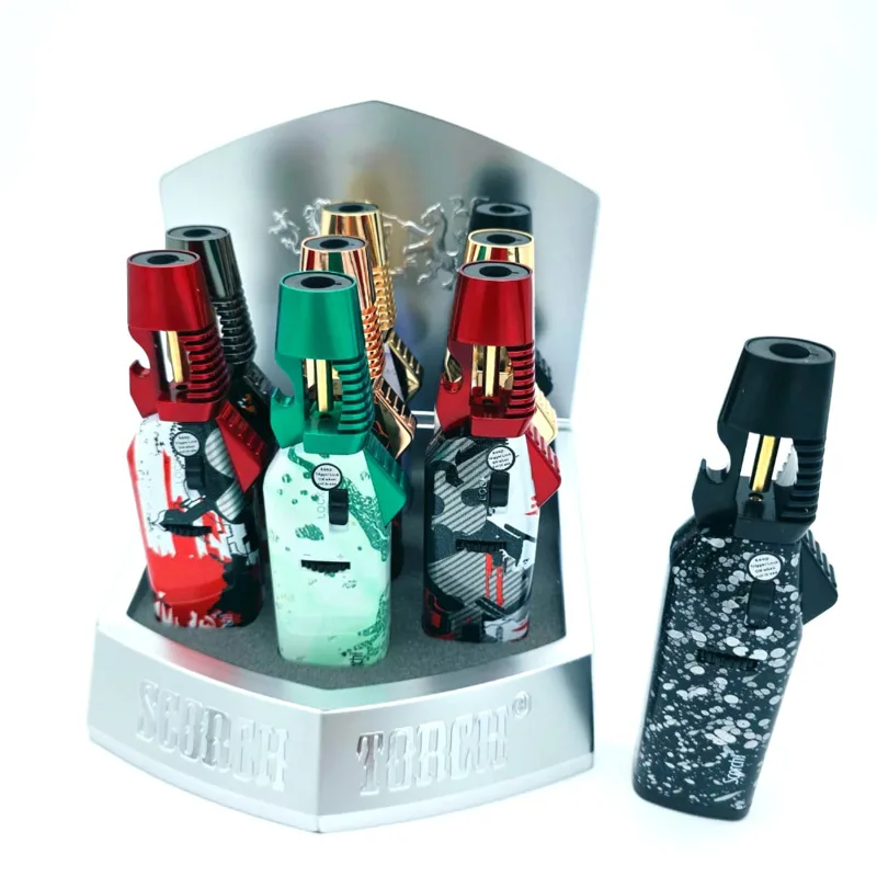 Scorch Torch Single Flame Torches Scorch Torch (61886) Single Flame with Bottle Opener Torch Lighter 9PK