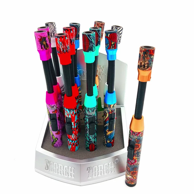 Scorch Torch Table Torches Scorch Torch 61819 Standing Bendable Torch Hold Button Fancy Torch Lighter