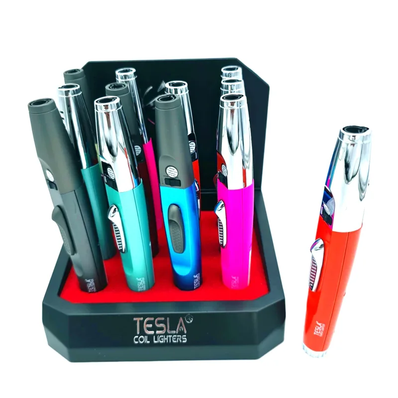 Scorch Torch Table Torches Tesla (61618-T) Wand Torch with stand & hold Button by Scorch Torch Single Flame