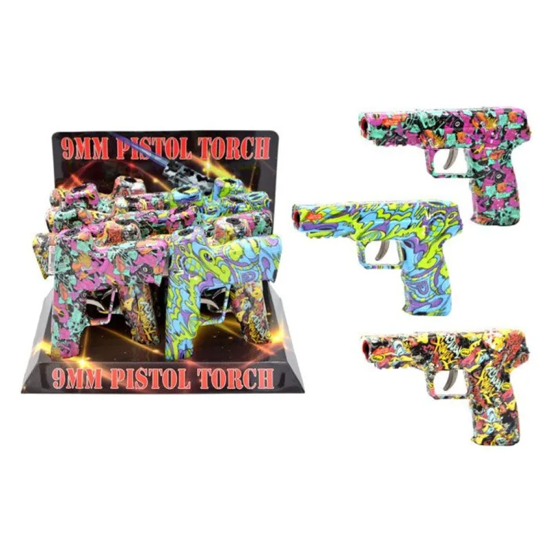 Techno Torch Single Flame Torches 9mm Pistol Design Torch Lighter By Techno Torch