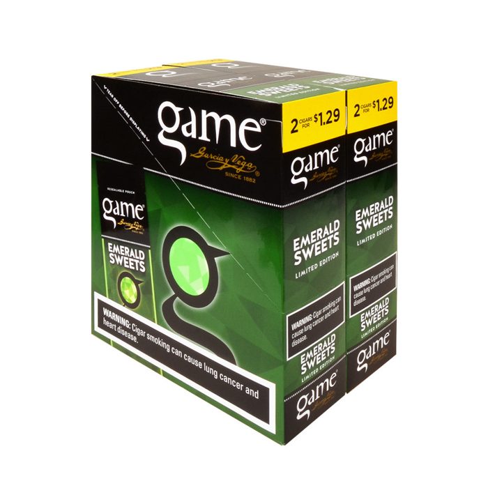 Game Cigarillos Foil Emerald Sweets