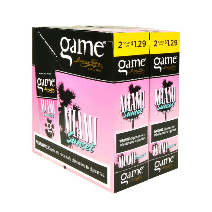 Game Cigarillos Foil Miami Sunset