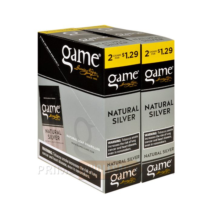 Game Cigarillos Foil Natural Silver