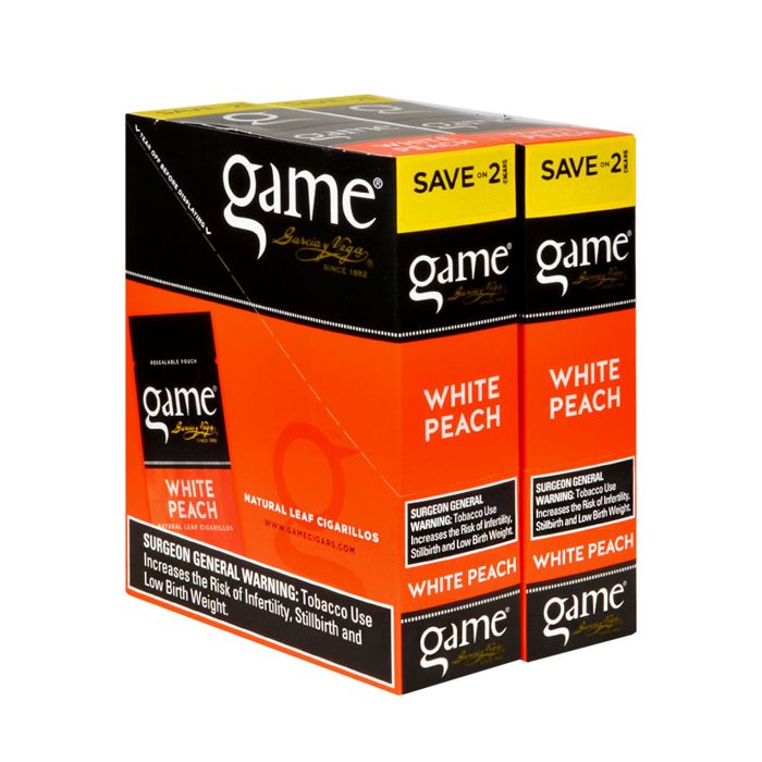Game Cigarillos Foil White Peach