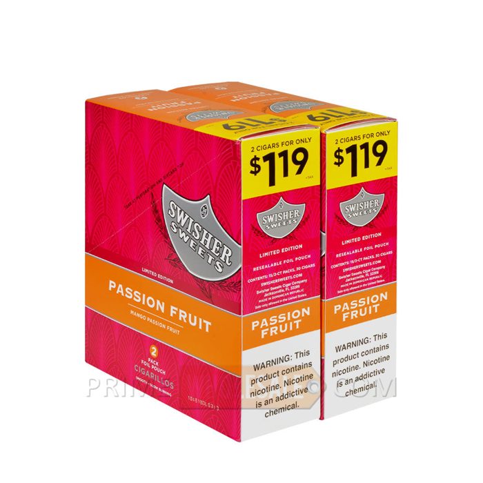 Swisher Sweets Cigarillos Passion Fruit