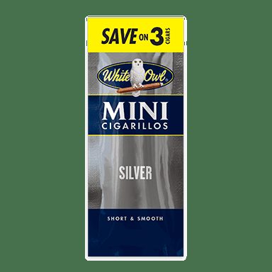 White Owl Cigarillos Silver Mini