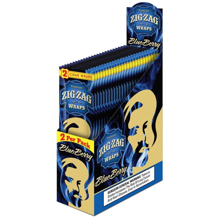 Zig-Zag Blunt Wraps Blueberry