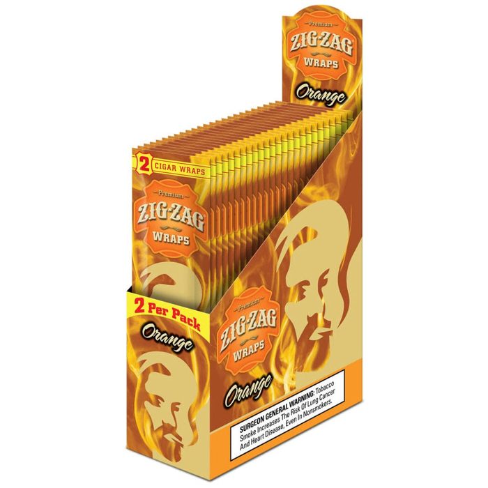 Zig-Zag Blunt Wraps French Orange