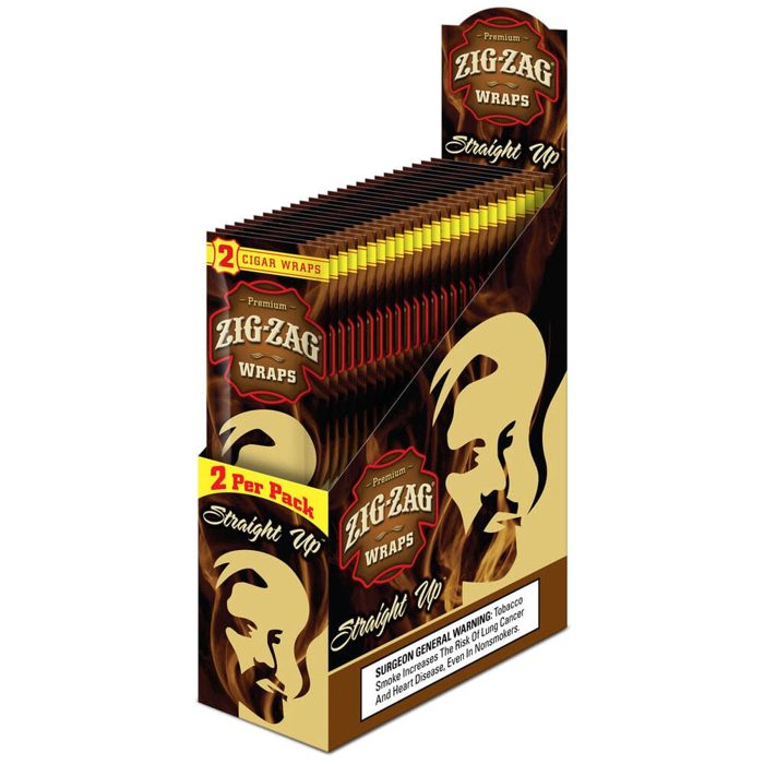 Zig-Zag Blunt Wraps Straight