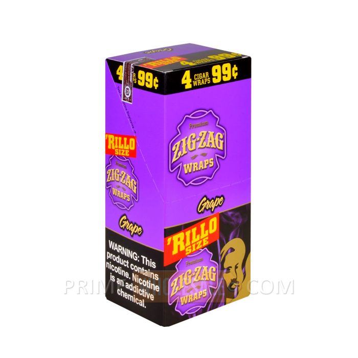 Zig-Zag Rillo Size Cigar Wraps Grape
