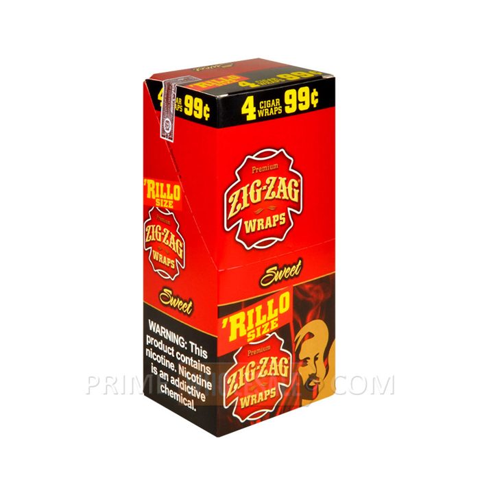 Zig-Zag Rillo Size Cigar Wraps Sweet