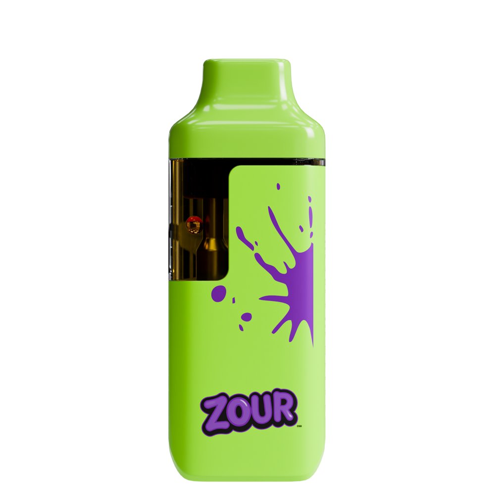 Zour Stash 1.5ML THCA Disposable Vape Grape Bubblegum